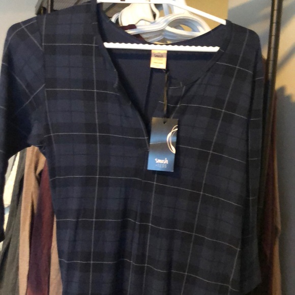 NWT Smash and Tess Blue Plaid Holiday Romper - Picture 2 of 2